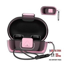 for Bose New QuietComfort Earbuds Case Cover, Silicone Protective Clear-Pink