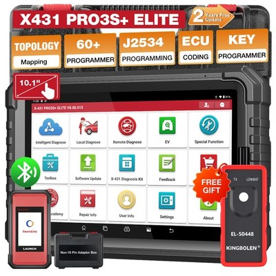 LAUNCH X431 PRO3S V+ ELITE PRO5 Car Diagnostic Tool J2534 Programming ECU Coding