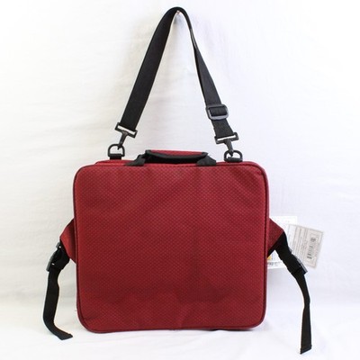 Unbranded Portable Stadium Seat Cushion Bleacher W/ Backrest Red Model CF-430SB
