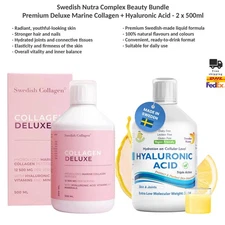 Swedish Nutra Complex Beauty Bundle Collagen + Hyaluronic Acid 2x500ml