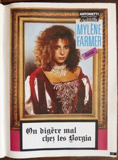 MYLÈNE FARMER roman-photo BORGIA paru dans CHIC N°6 en 1985 Liberatore