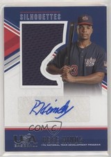 2018 USA Baseball Stars & Stripes Jerseys Blue Ink 90/199 Rece Hinds Auto 12av