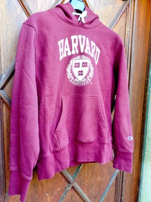 Vintage Champion Reverse Weave Harvard University Hooded Sweatshirt Men's Size M