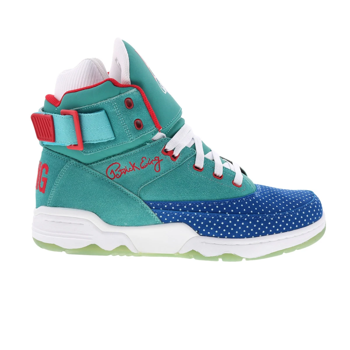 Ewing Athletics 33 HI All-Star Mens Blue Suede Lifestyle Sneakers