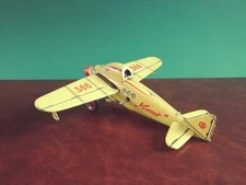 Scarce 1950's Kellermann CKO 366 Tin Wind-up Komet Sparking Airplane Tinplate