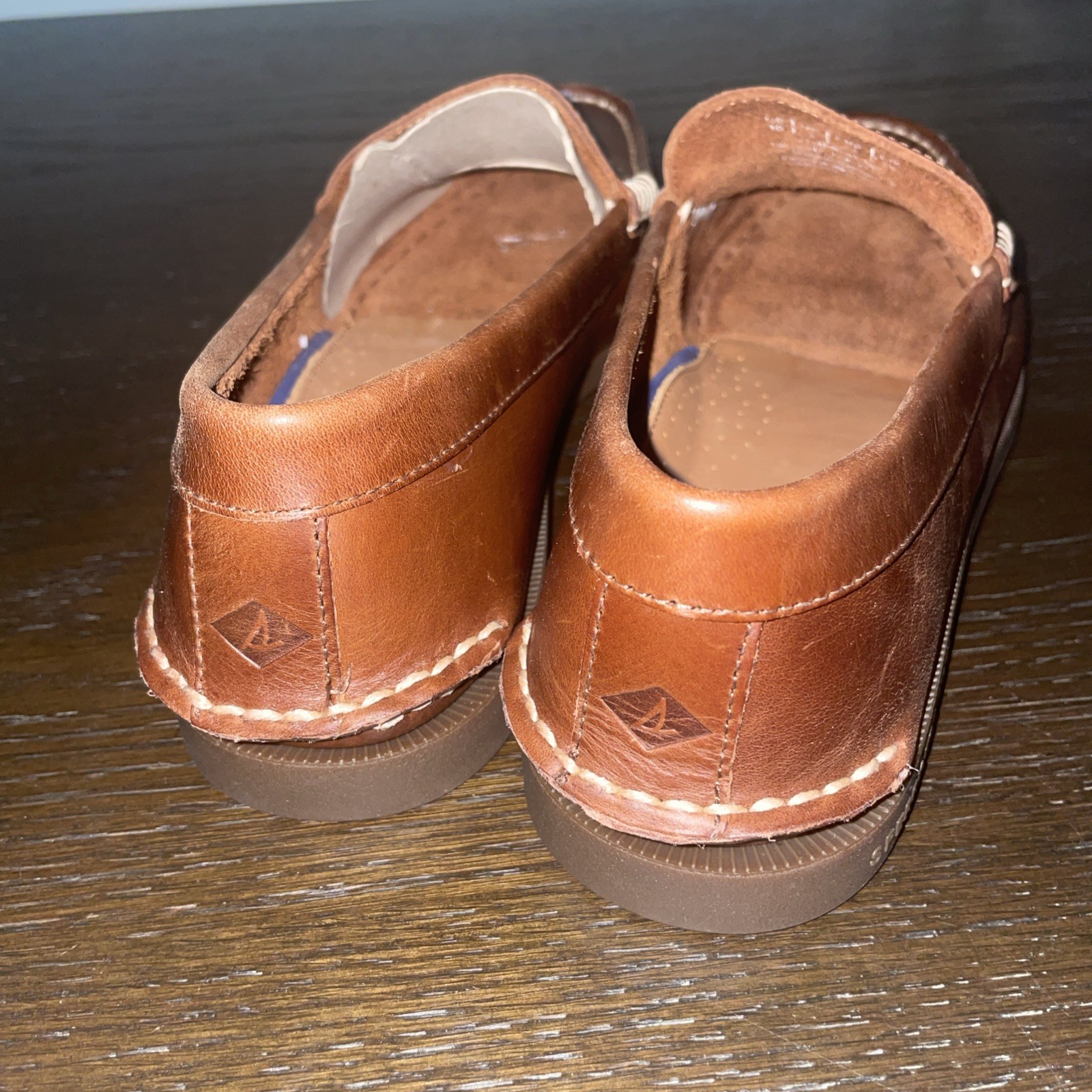 NEW SPERRY Harbor Leather Penny Loafer In Sahara Sz 10 Brown +