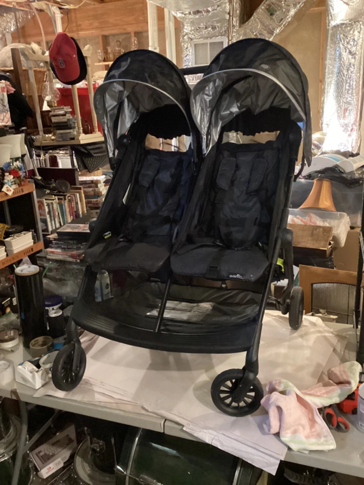Evenflo Double Stroller Aero2 Ultralightweight in Very Good Condition
Opens in a new window or tab