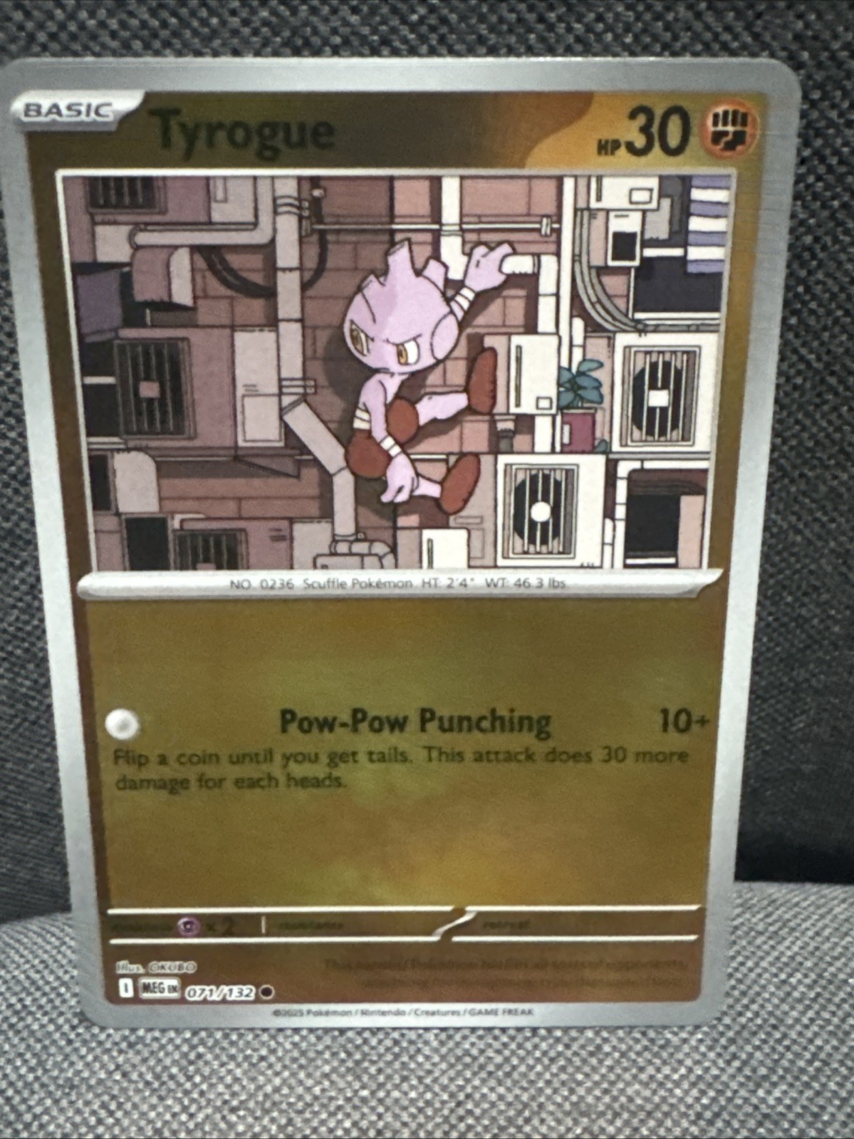 Tyrogue 071/132 Me01: Mega Evolution Reverse Holo