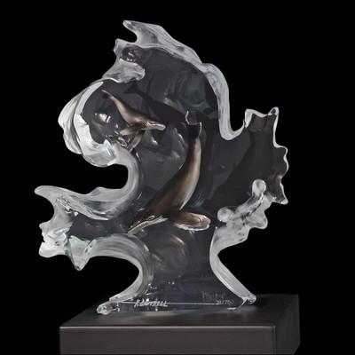 Kitty Cantrell Mother Nature Ltd. Ed. Mixed-Media Lucite Skulptur, COA
