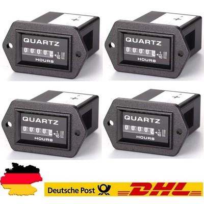 1/2/4xDC12/24/36V Digital Betriebsstundenzähler Marine Boot Generator Hour Meter