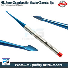 PDL Arrow Shape Elevator Luxating Serrated Spade Luxation Titanium Coated Tip CE
