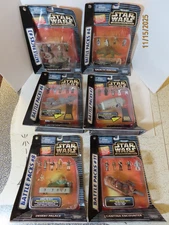 Lot of 6 different 1996 Star Wars Micro Machines Battle Packs 3 4 6 7 8 11 NIP