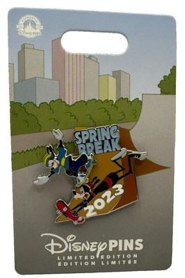 Disney Pins Spring Break 2023 Goofy Xtreme X Games Movie Max Skateboard LE - NEW