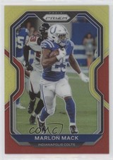2020 Panini Prizm Red & Yellow Prizm 5/49 Marlon Mack #86 03mf
