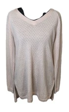 Smartwool Pink V-Neck Merino Wool Sweater Women’s Size S Lightweight Knit