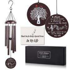 35" Memorial Wind Chimes for Loss of Mom, Sympathy Windchime in Memory of Mom...
