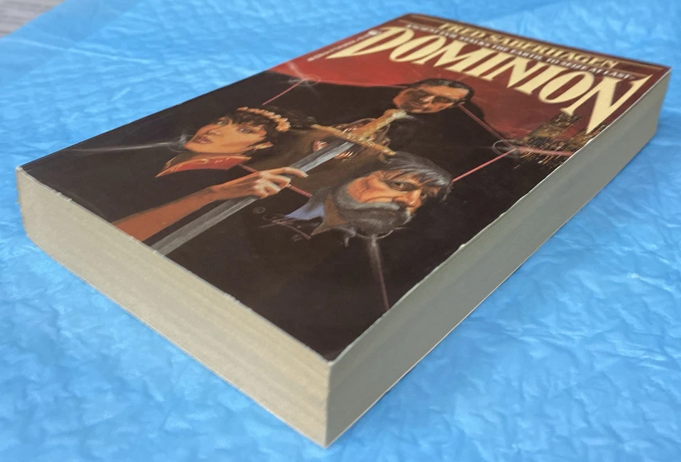 Dominion by Fred Saberhagen 1982 1st Print TOR USA Vintage Horror Paperback Book - Image 4 of 4