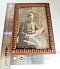 Antique Photo of U.S. Soldier Smoking/Reading Newspaper (Late 19th Century? Vtg — photo 8