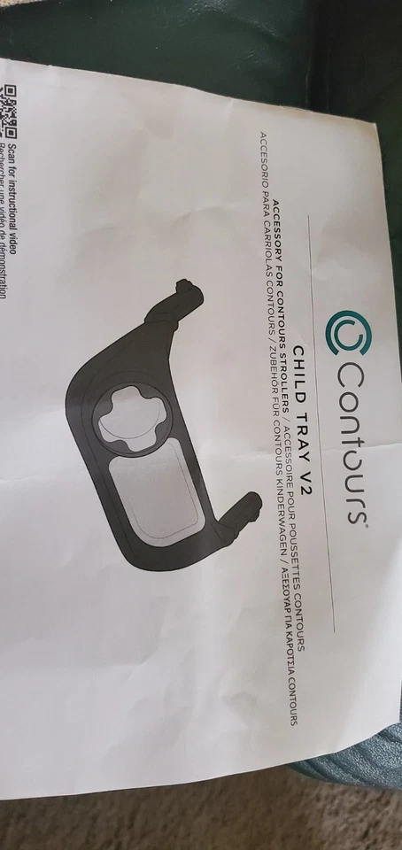 Bandeja infantil Contours Zy061-BLK V2 para cochecitos Contour Foto 2 de 4