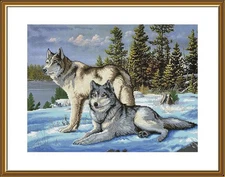 Creative Сross Stitch Embroidery Kit "Forest guards" Nova Sloboda