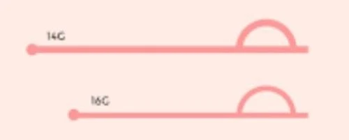 2pcs 14g 1/2 UV Glow Acrylic 316L Dice Surgical Steel Horseshoe Ear Nipple Helix - Image 4 of 4