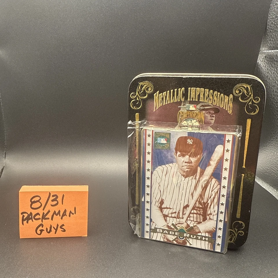 1994 Metallic Impressions BABE RUTH Complete Metal 5 Card Set YANKEES LEGEND - Image 4 of 4