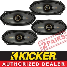 2 KICKER 51KSC41004 CAR AUDIO STEREO 4"X10" 2-WAY KS SERIES CAR SPEAKERS 2 PAIRS