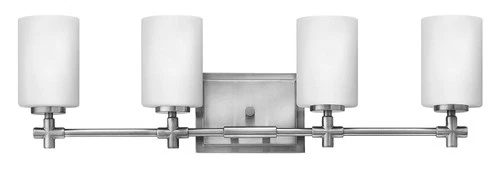Hinkley Laurel 4-Light 27 3/4"W Brushed Nickel Bath Light - Picture 3 of 9