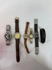 LOT of 6 NON Working Vintage Watches - For Parts or Watch Person