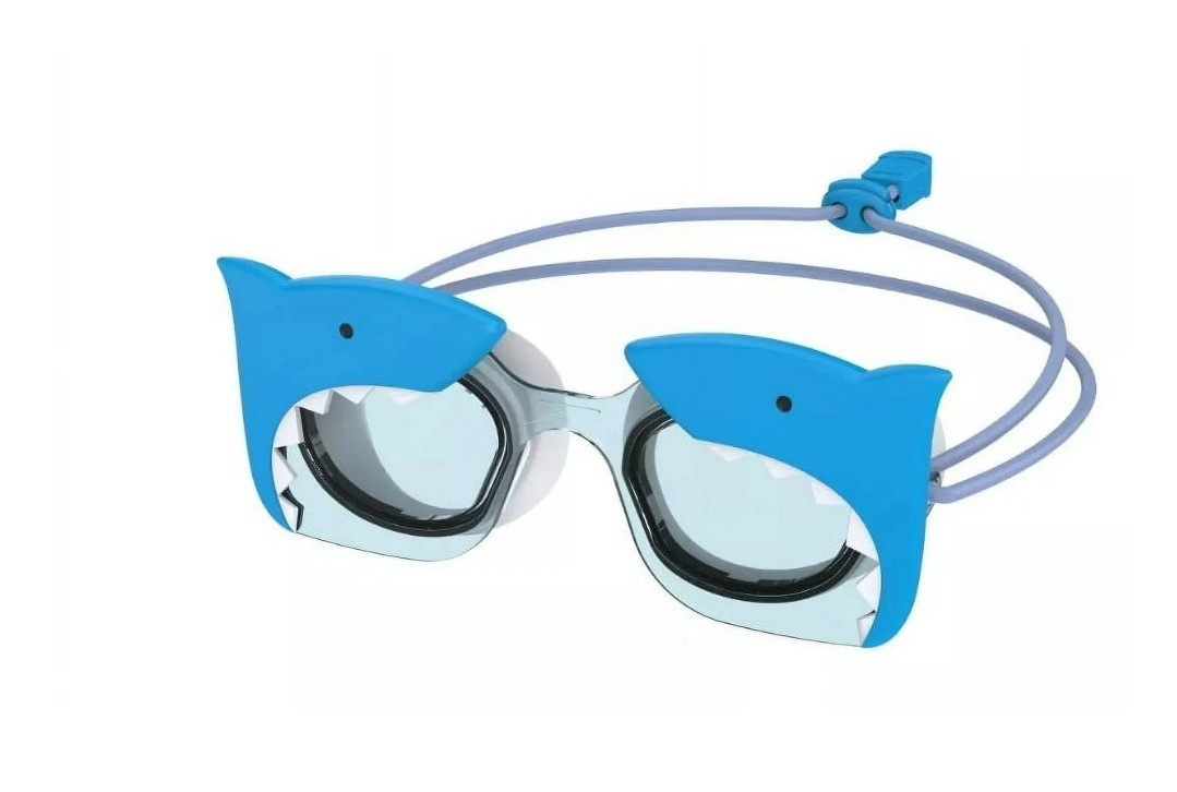 Kids SPEEDO Swim Goggles Sunny Vibe Sunglass Style Ages 3-6 Shark Blue