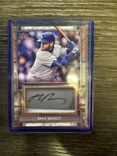 2025 Topps Museum MLB Max Muncy #AJBR-MM /10 Auto Jumbo Lumber Bat Relic