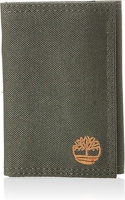 Men'S Trifold Nylon Wallet, Olive, One Size
