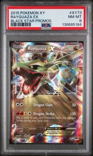 2015 Pokemon XY Black Star Promo #XY73 Rayquaza EX Mint PSA 8
