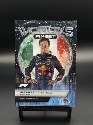 2024 Topps Finest Formula 1 Sergio Perez World's Finest /25 NM/M