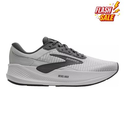 Brooks Men's Revel Max Running Shoes - Oyster Mushroom/Poppy See -Medium/D