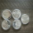 Northstar Mint & Engelhard Silver Bullion Rounds 1 oz .999 Fine Lot of 5, 5 oz
