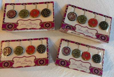 Vera Bradley Paper Clips 8 Heavy Duty Paper Clips Sealed in pkg 4 sets (S-16)
