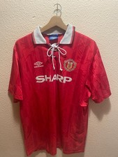 Official Soccer Shirt Vintage Manchester United UMBRO SHARP XL