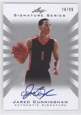 2012 Leaf Signature Series Silver 20/99 Jared Cunningham #BA-JC2 Auto b9u