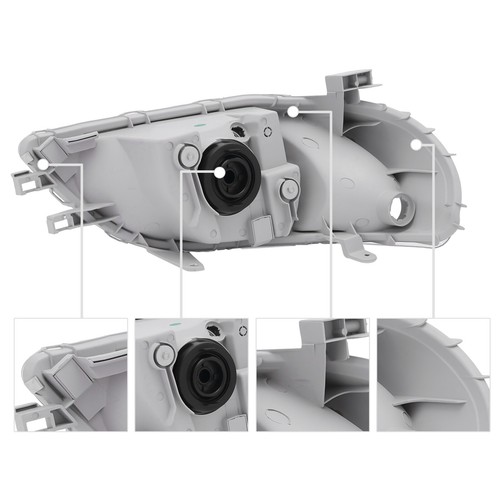 Pair For 2000 2001 2002 Toyota Echo Headlights Headlamps Assembly Left & Right - Bild 8 von 19