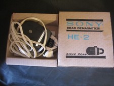 Vintage Sony He-2 Tape Head Demagnetizer In Original Box W Manual Untested