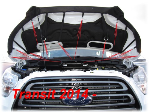 CAR HOOD BRA fit for Ford Transit since 2014 BONNET NOSE FRONT END MASK - Imagen 4 de 5