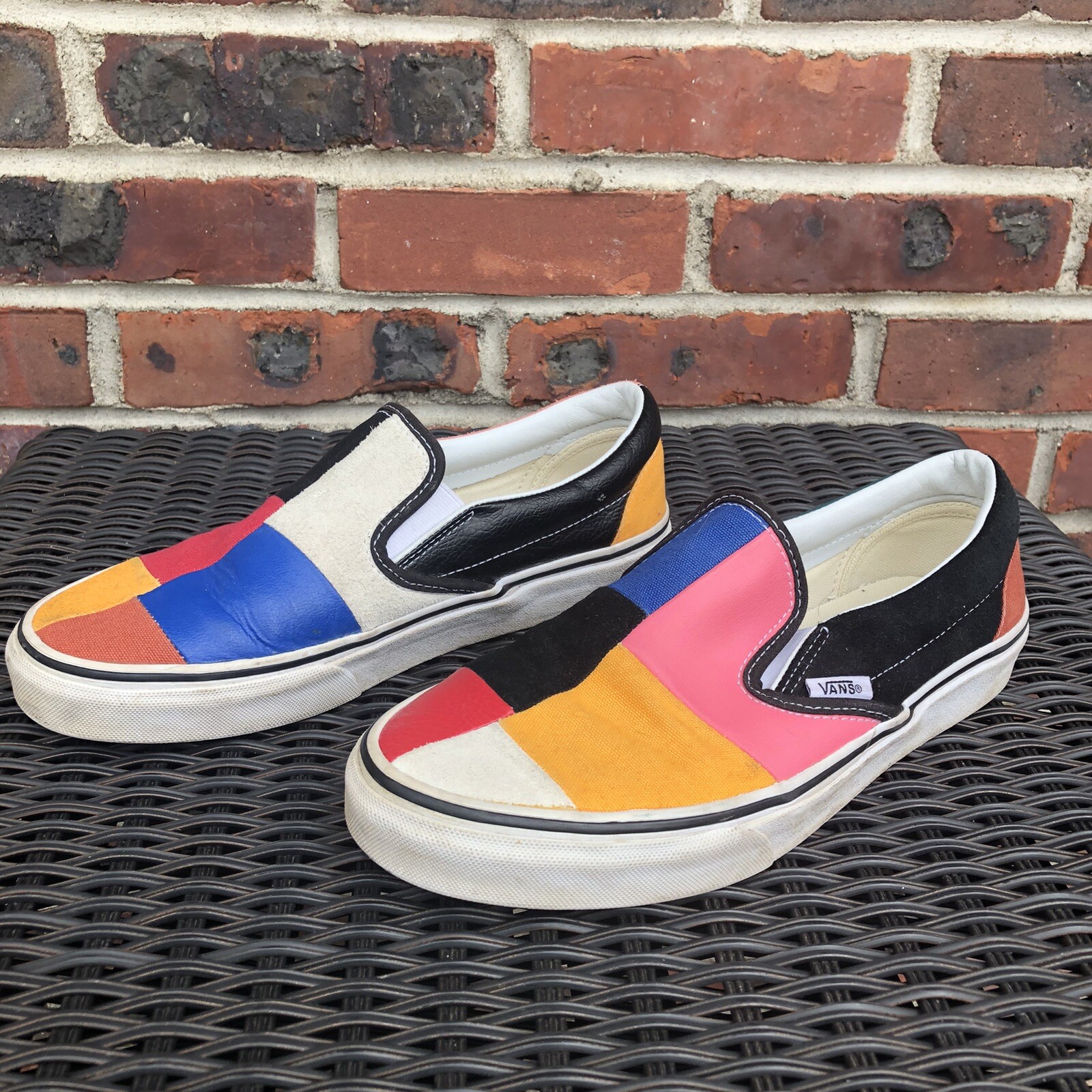 Vans Classic Patchwork Multicolor Slip-on Shoes M… - image 4