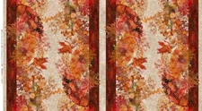 In The Beginning – Oriental Gardens – Fan Border Stripe – Red