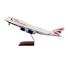 Modellino aereo Boeing 747-400 LED British Airways extra large - scala 1/150