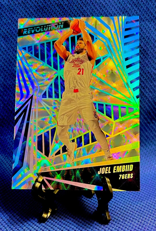 2023-24 Panini Revolution SSP Future Frame Parallel Joel Embiid d#/60 #95 76ers - Image 2 of 4