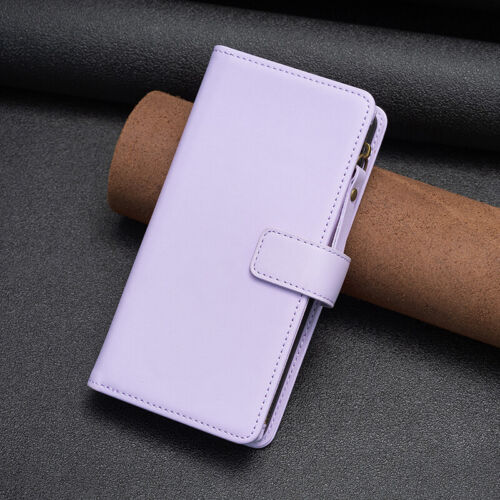 For Nokia C32 C22 C12 G42 G22 G21 Luxury Leather Zipper Wallet Card Case Cover - Picture 13 of 43