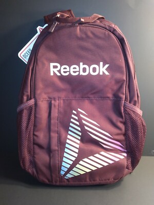 Reebok Ocean Backpack Laptop Bag Water Resistant Breathable Maroon NWT