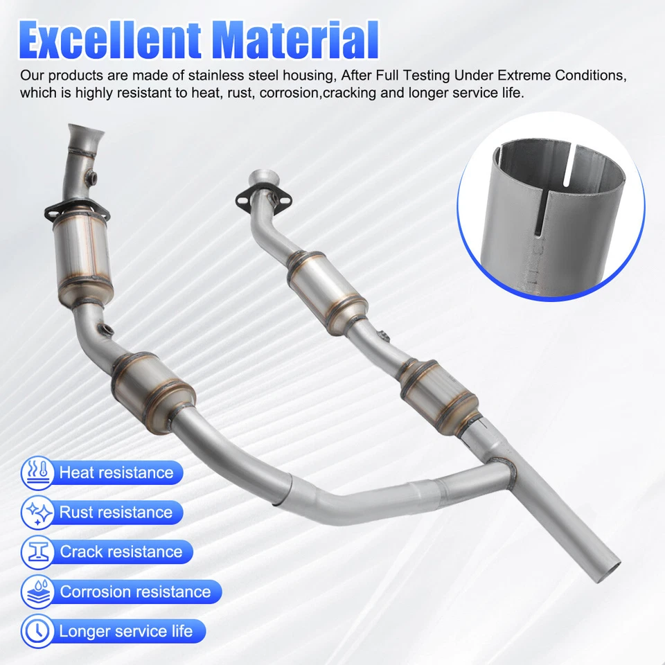 For Ford Econoline E-150 E-250 2005 2006 2007 4.6L Exhaust Catalytic Converters Foto 3 de 4