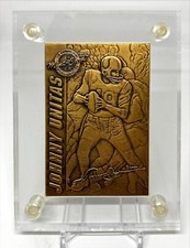 1995 Football Legends Johnny Unitas Highland Mint Bronze Metall /2500 HOF Colts